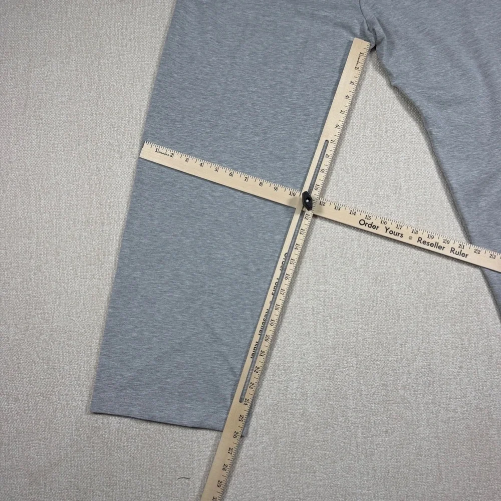 YoungLA 8001 Heather Gray Wide Leg Sweatpants Mens Medium Gothic Logo NWT